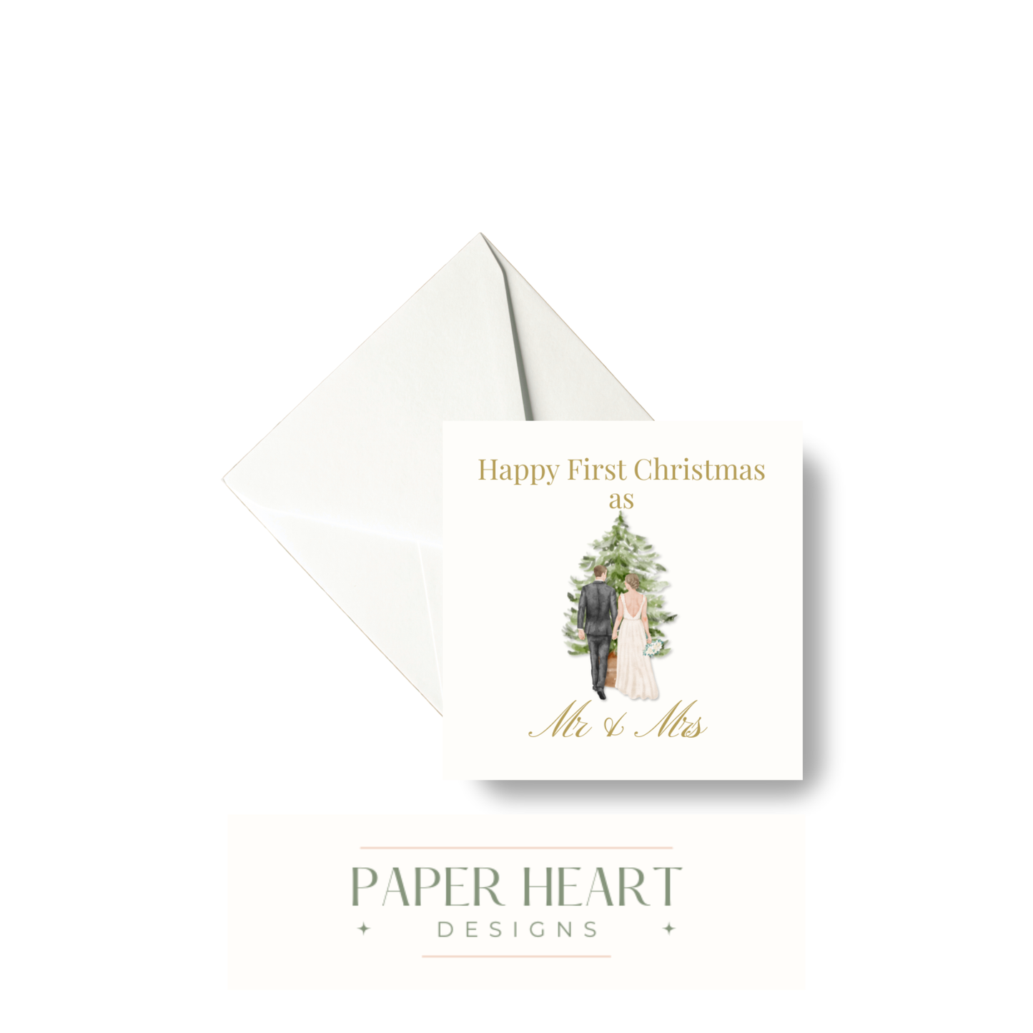 First Christmas as Mr & Mrs Newlywed Card