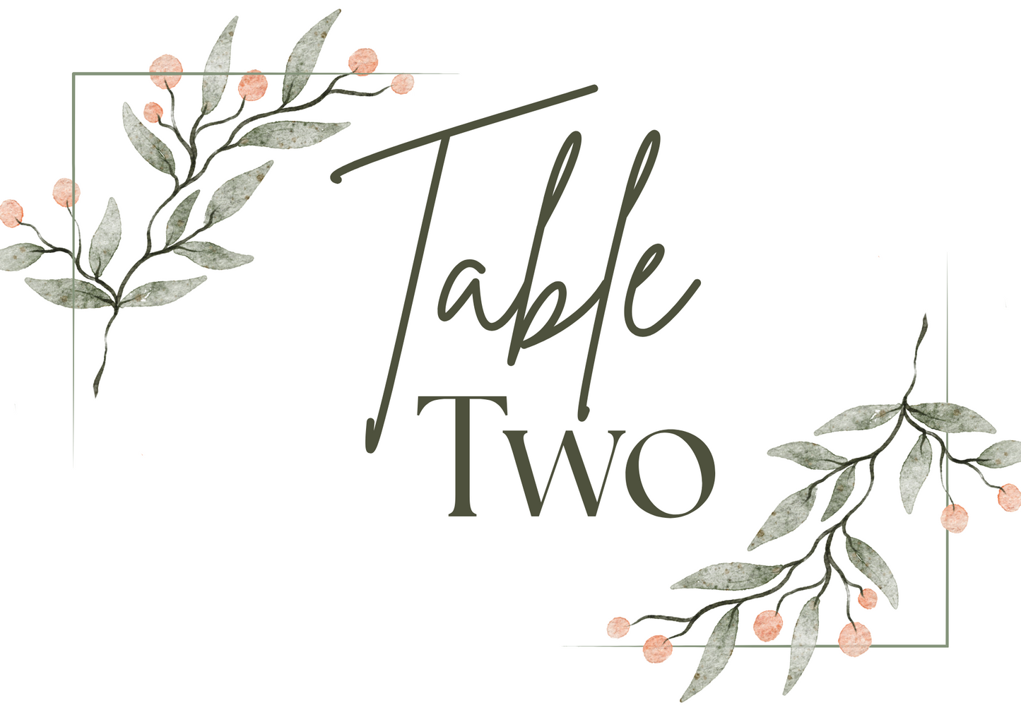 Frosted Berry – Table Numbers