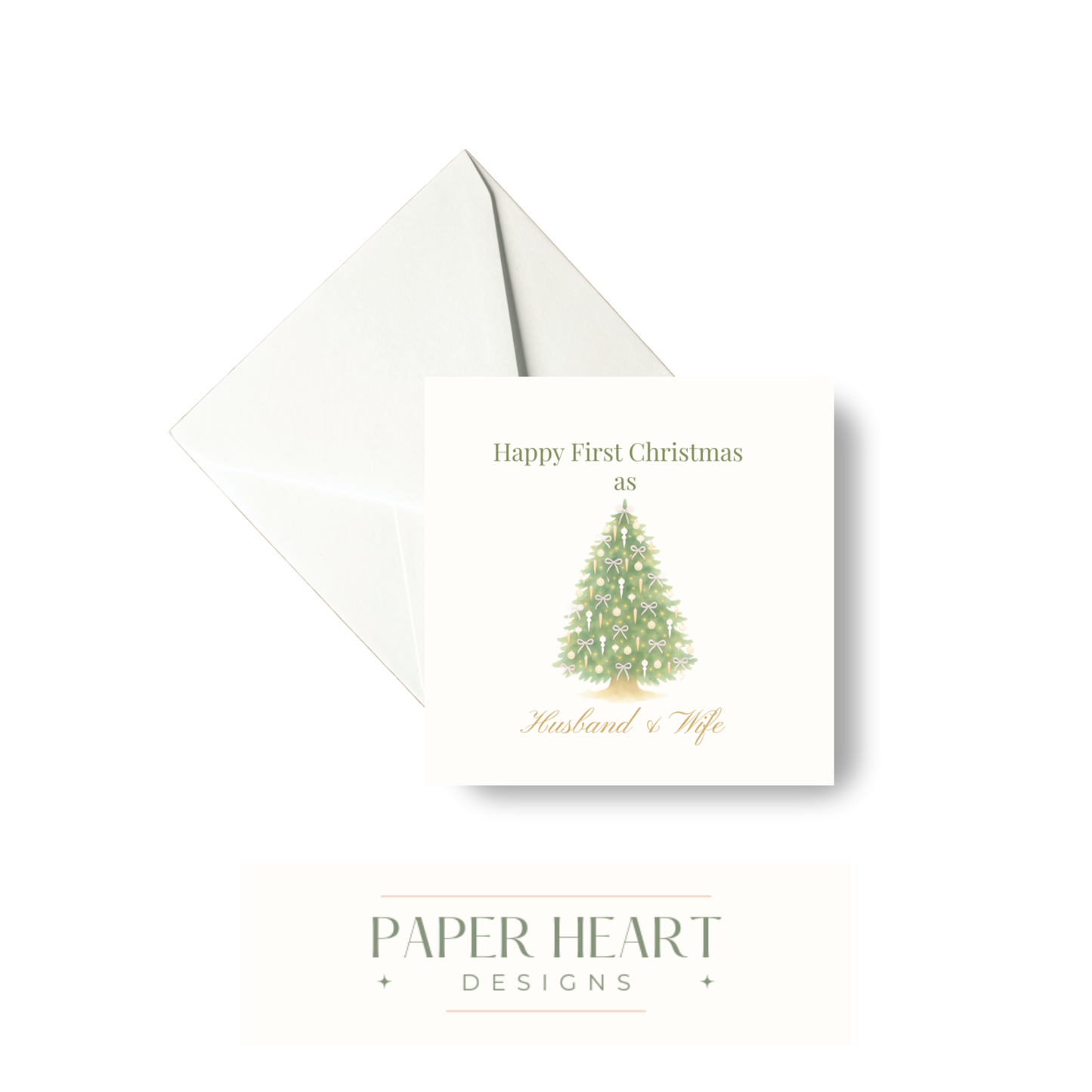 First Christmas as Husband & Wife Card
