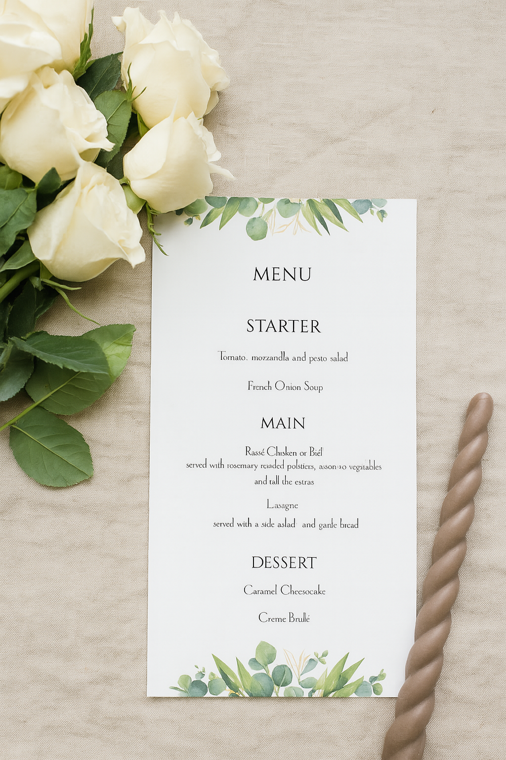 Eucalyptus Watercolour - Wedding Stationary Bundle 3