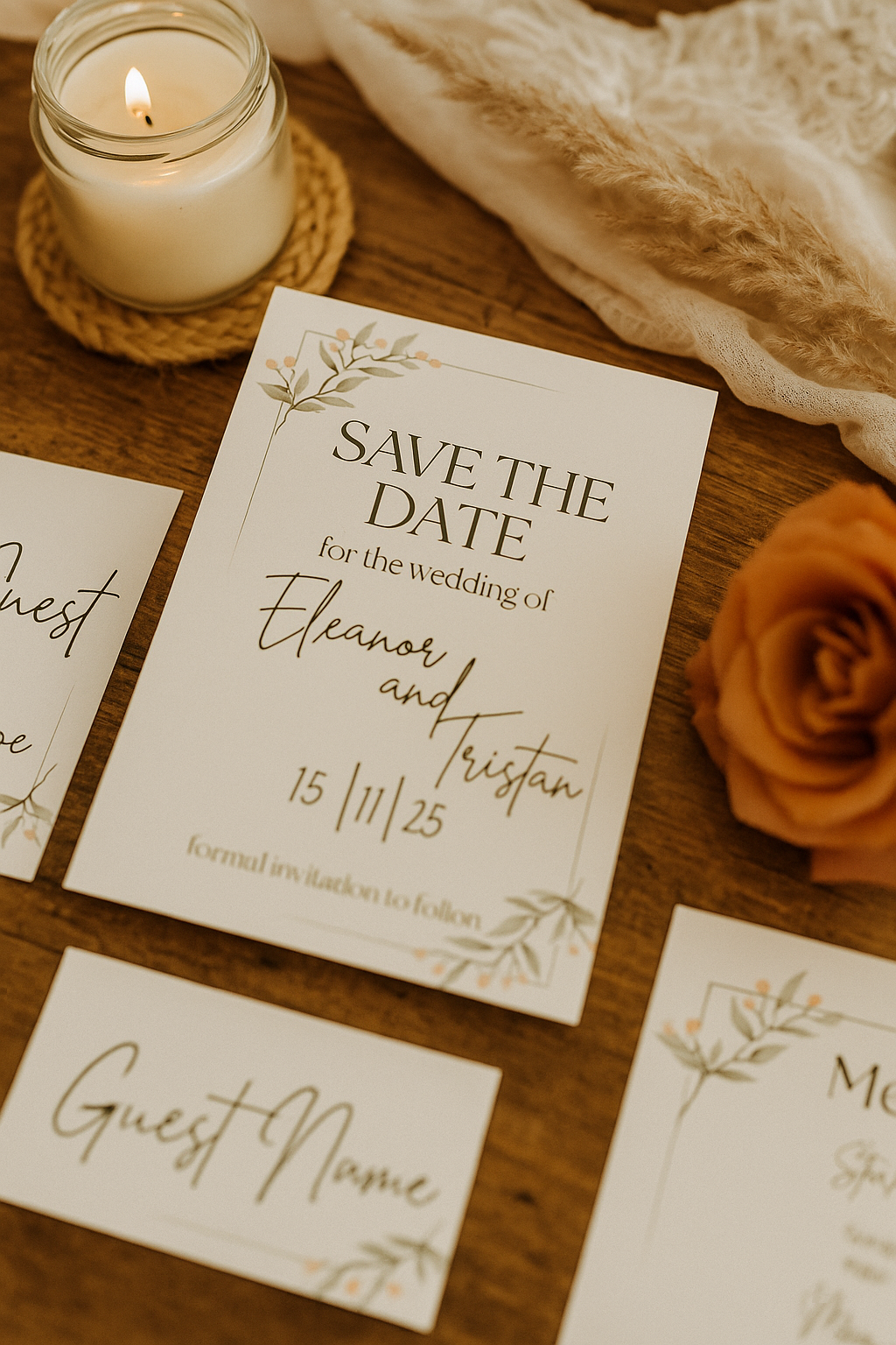 Frosted Berry – Wedding Stationery Bundle 1