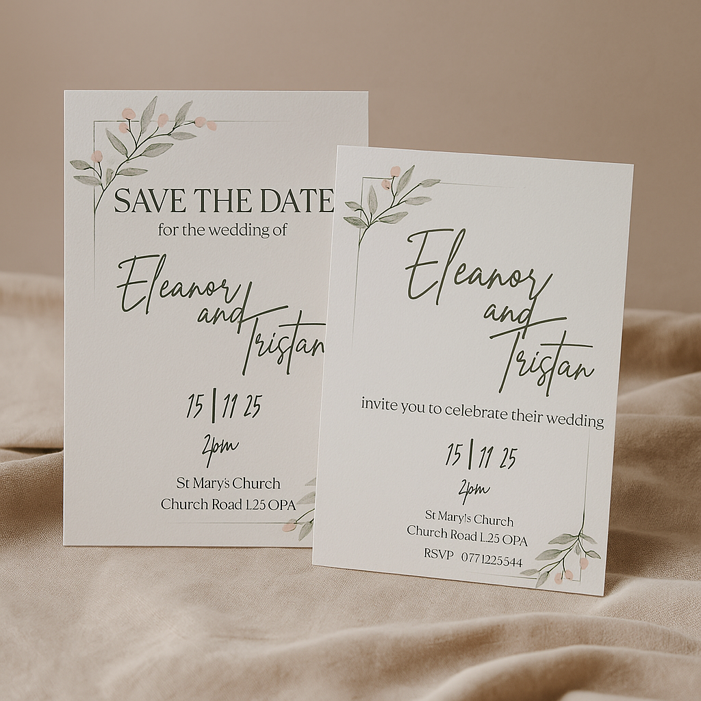 Frosted Berry – Wedding Stationery Bundle 1