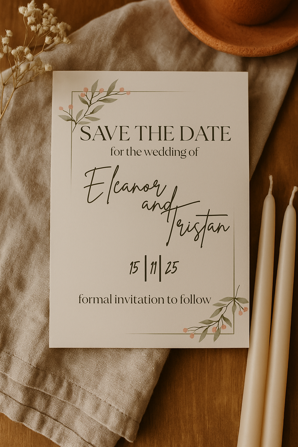 Frosted Berry – Save The Date