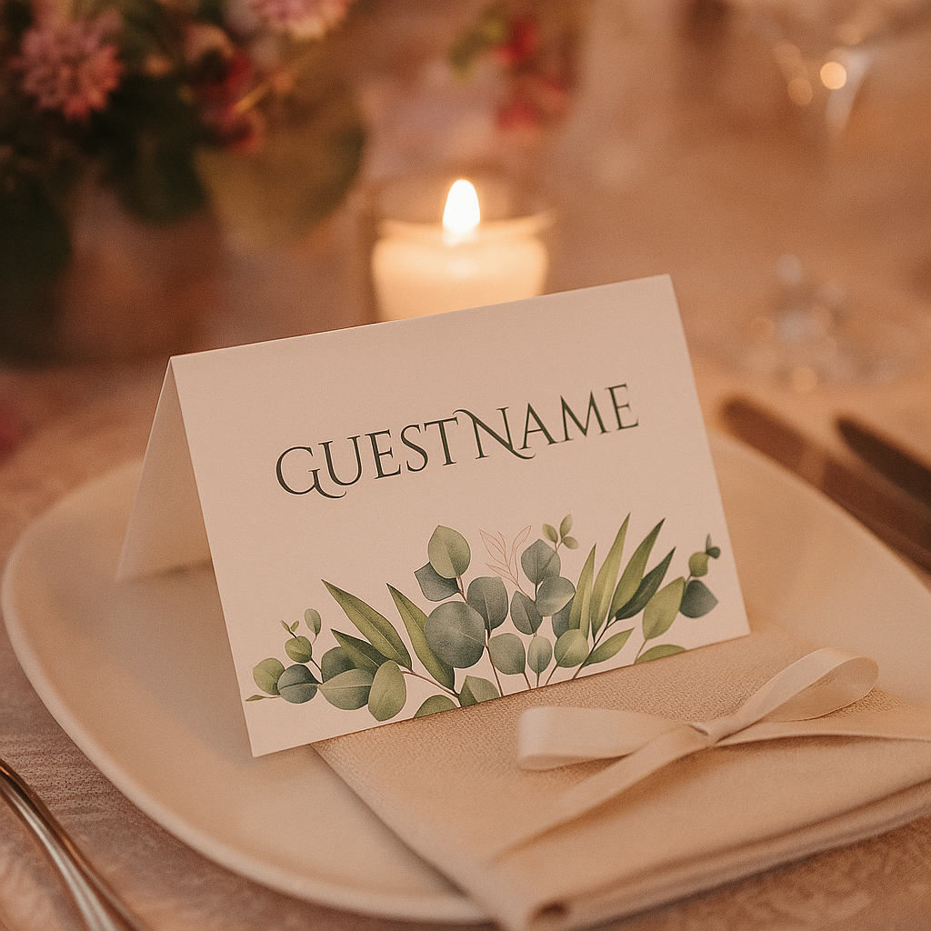 Eucalyptus Watercolour - Wedding Stationary Bundle 3