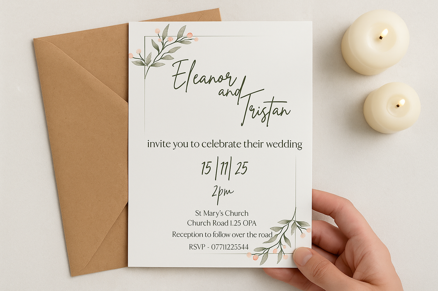 Frosted Berry – Wedding Invitation