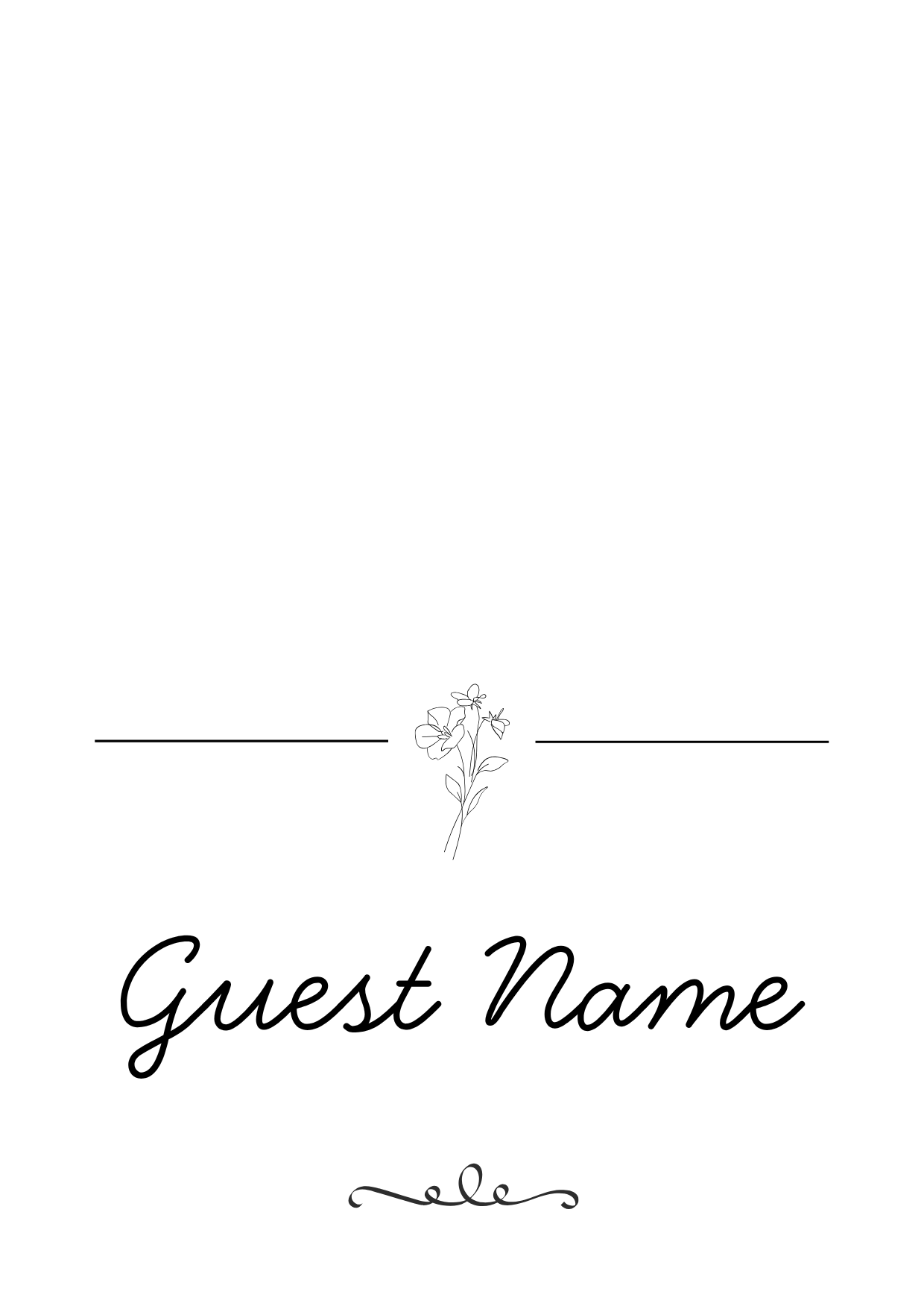 Monochrome Floral - Wedding Stationary Bundle 3