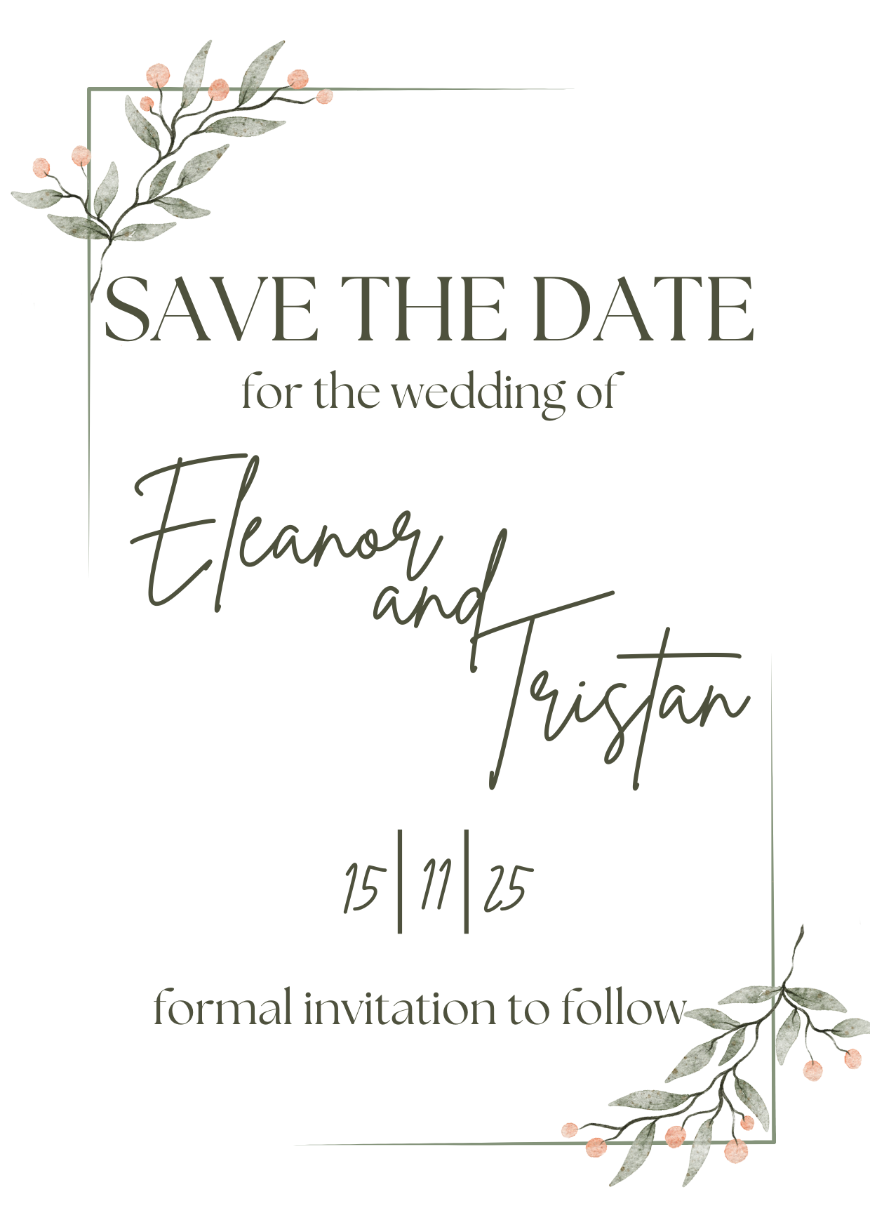 Frosted Berry – Save The Date