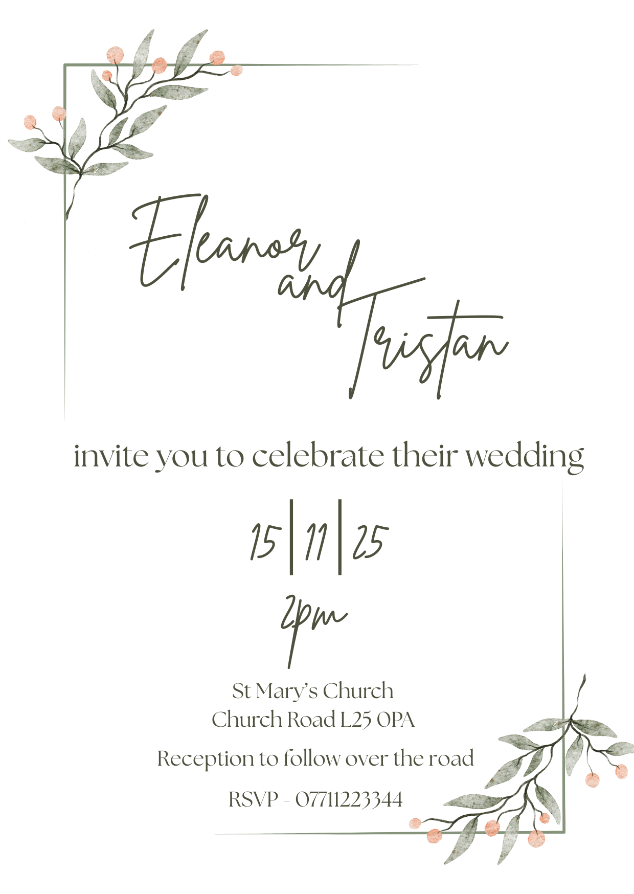 Frosted Berry – Wedding Stationery Bundle 1