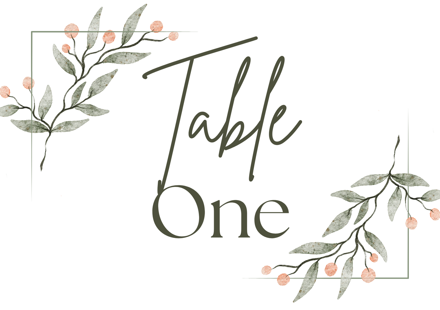 Frosted Berry – Table Numbers