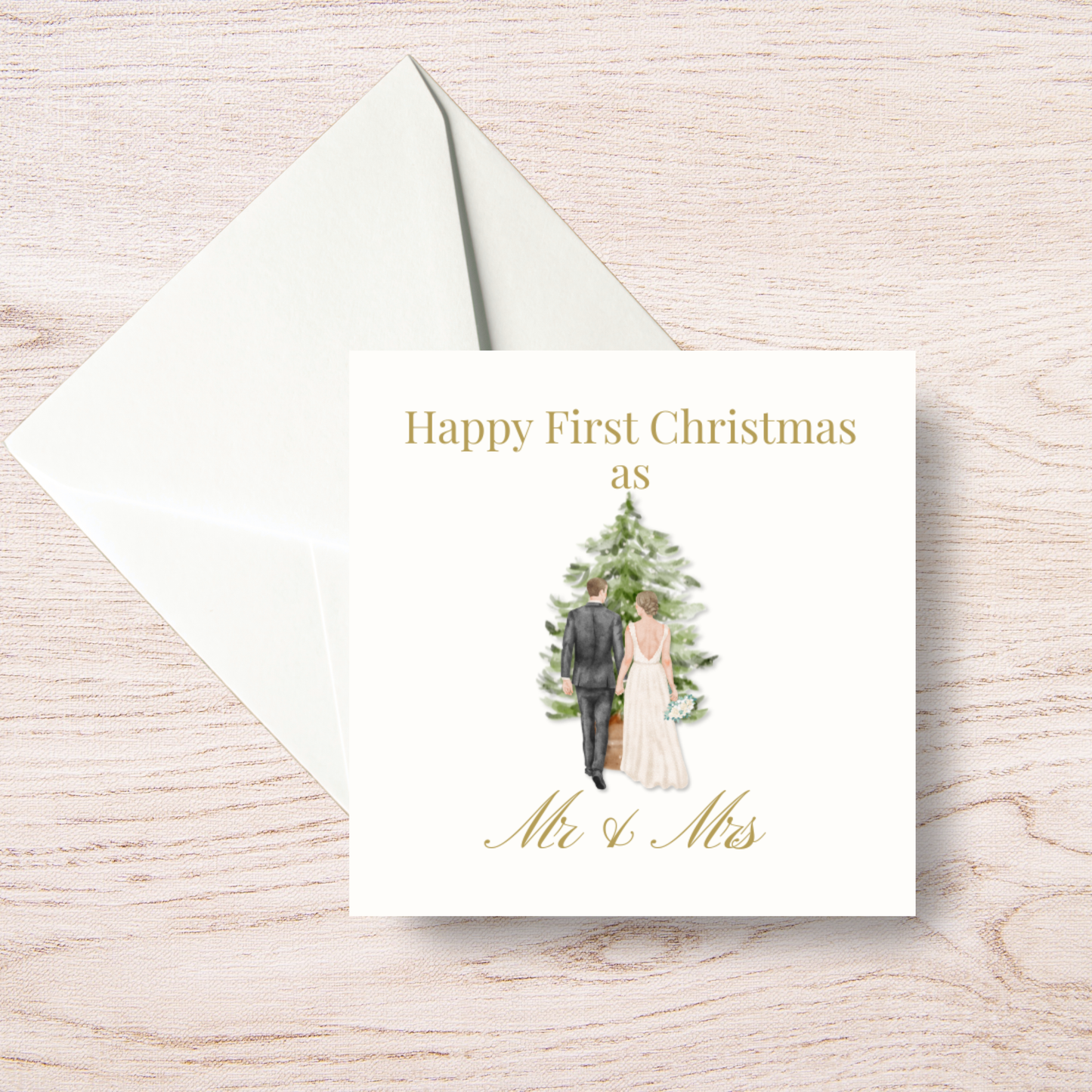 First Christmas as Mr & Mrs Newlywed Card