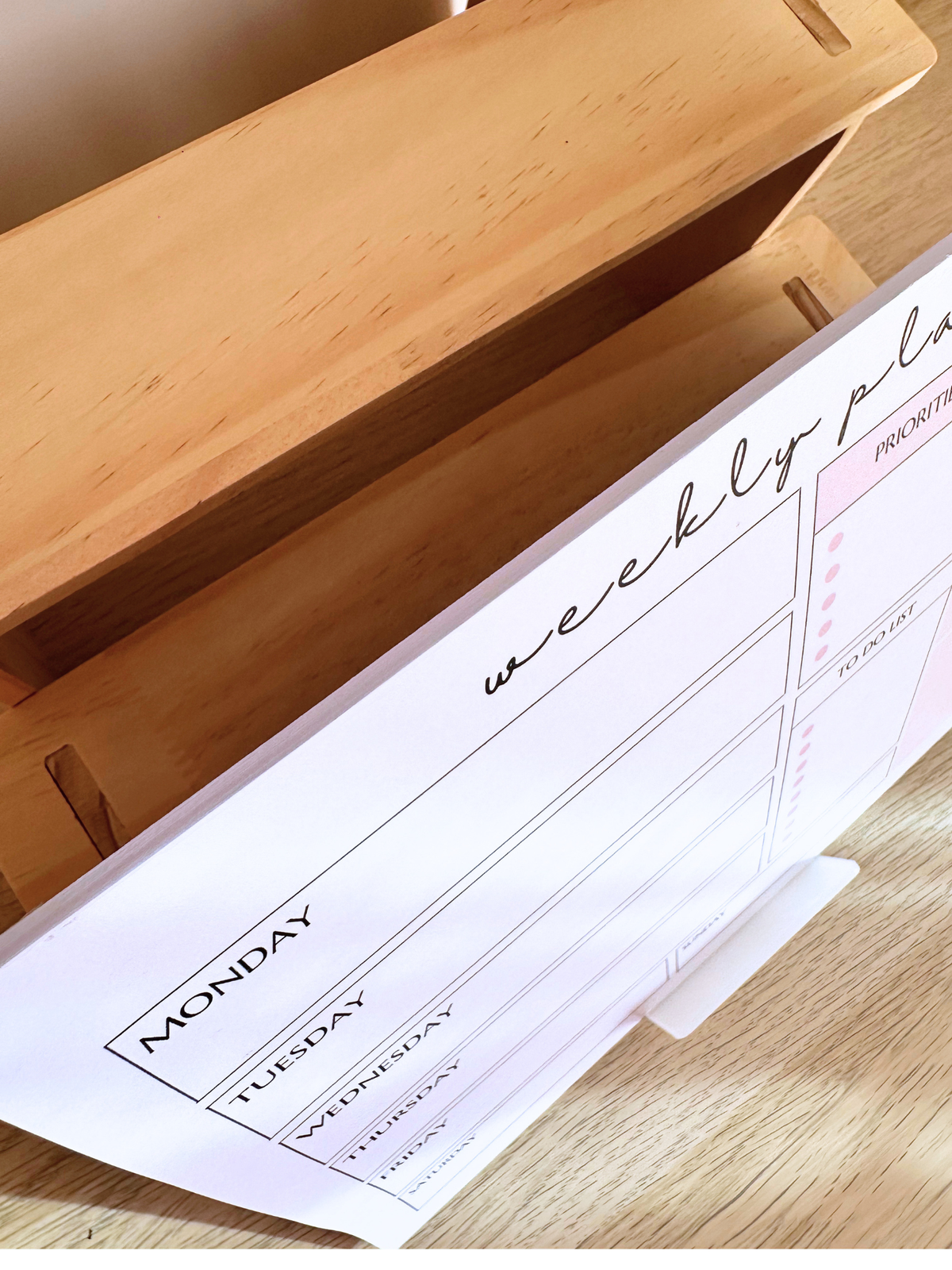 Minimalist Weekly Planner | A4 Tear-Off Planning Pad