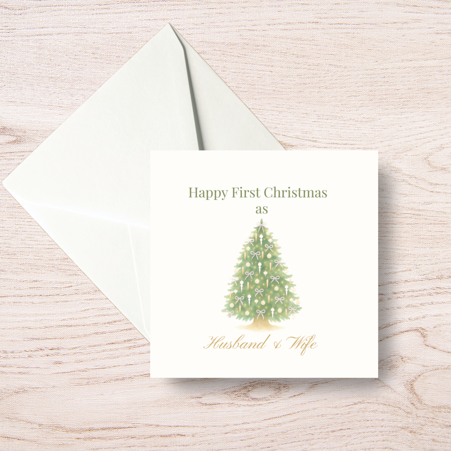 First Christmas as Husband & Wife Card