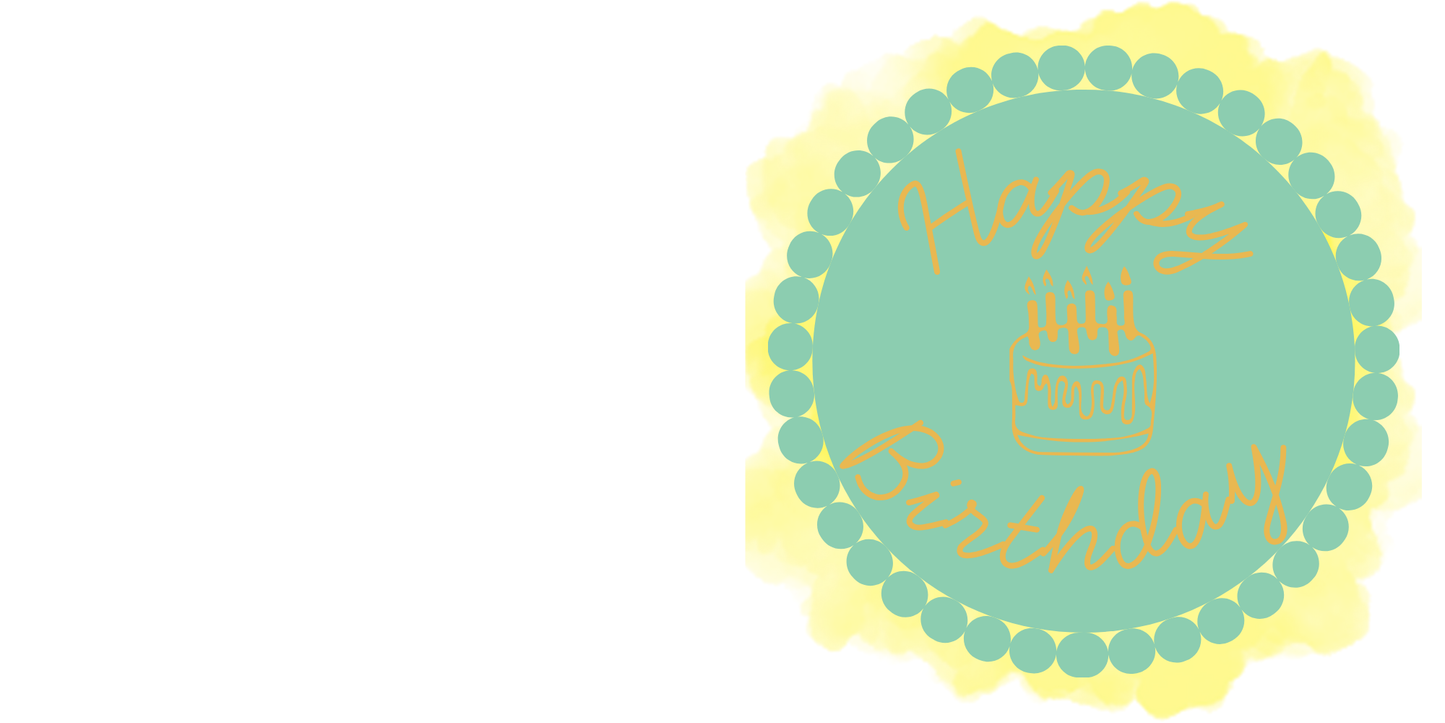 Happy Birthday Greeting Badge Card – Colourful & Fun Design