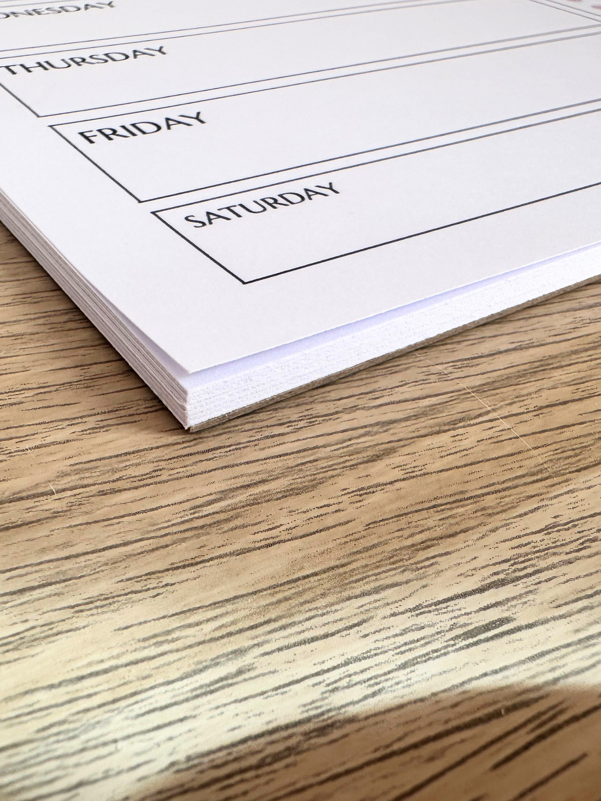 Minimalist Weekly Planner | A4 Tear-Off Planning Pad