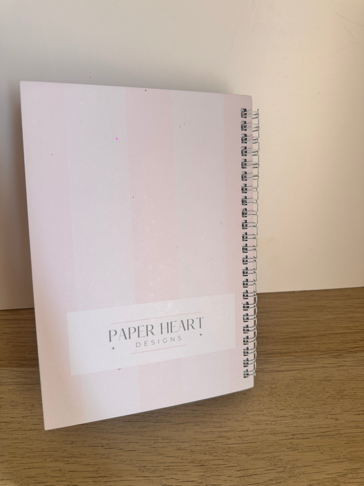 Pink Stars A5 Lined Notebook | Cute Pink Notes Notebook