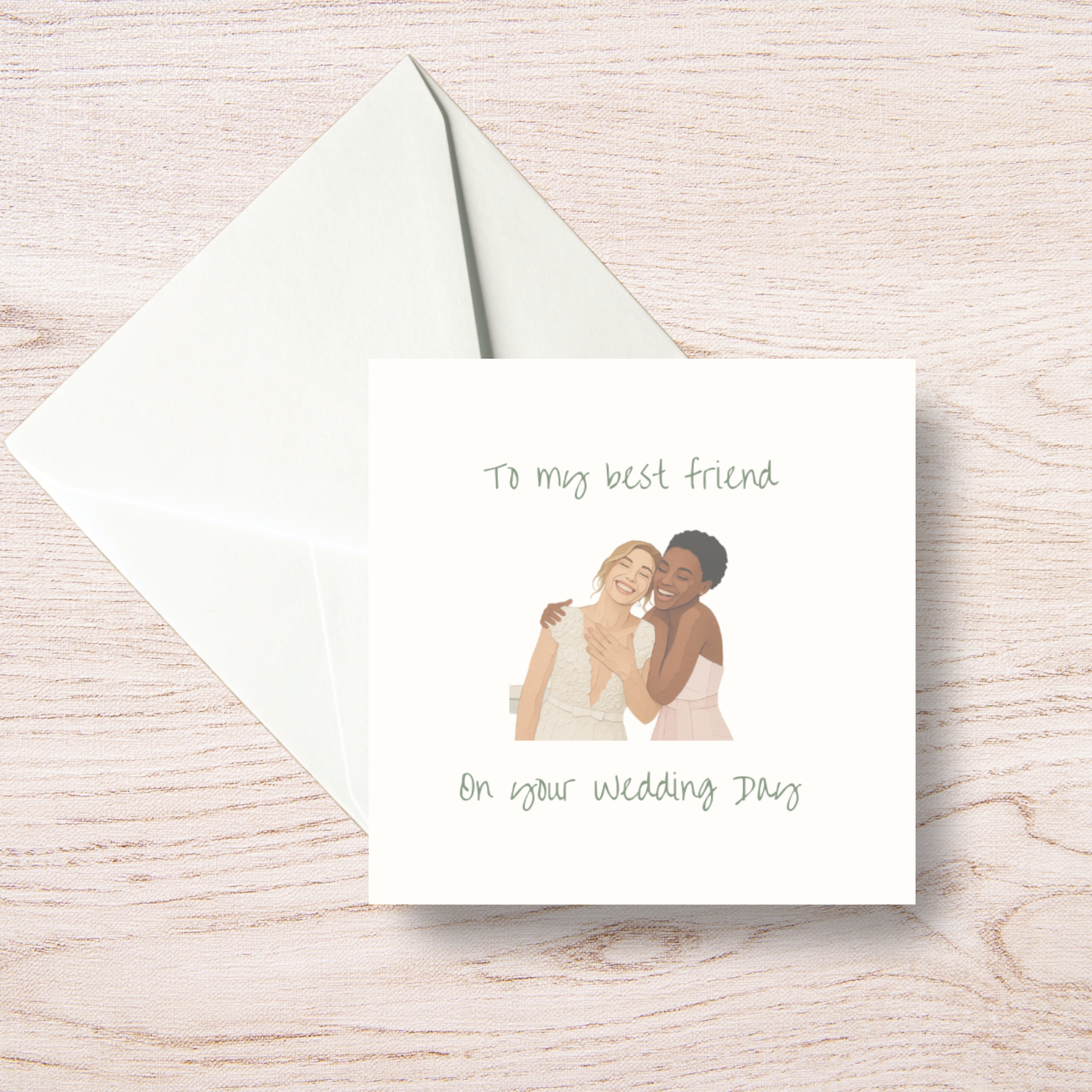 To My Best Friend on Your Wedding Day Card