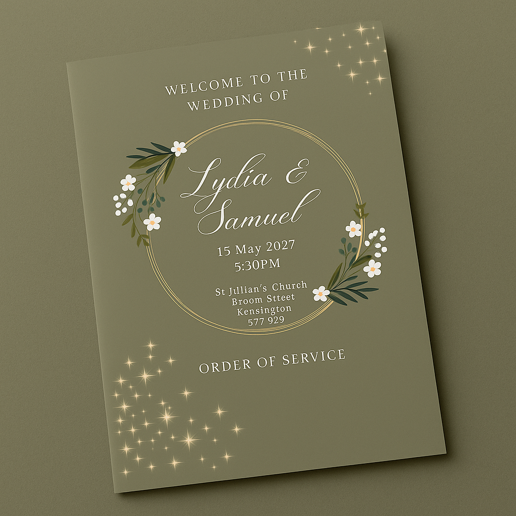Dark Floral - Wedding Stationary Bundle 3