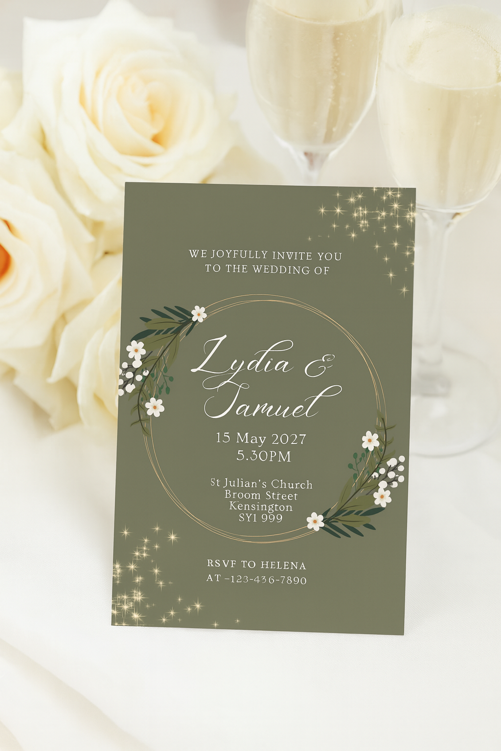 Dark Floral — Wedding Stationery Bundle (A6)