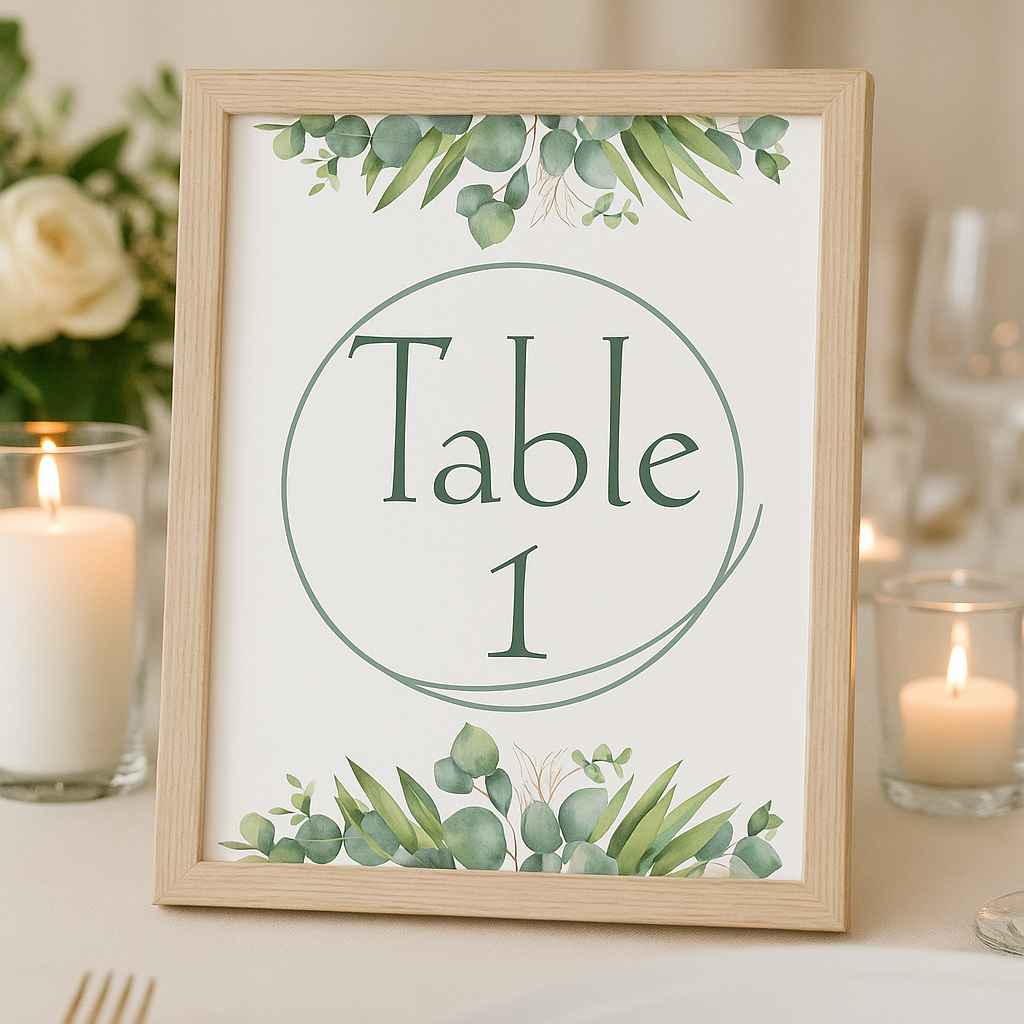 Eucalyptus Watercolour - Wedding Stationary Bundle 2