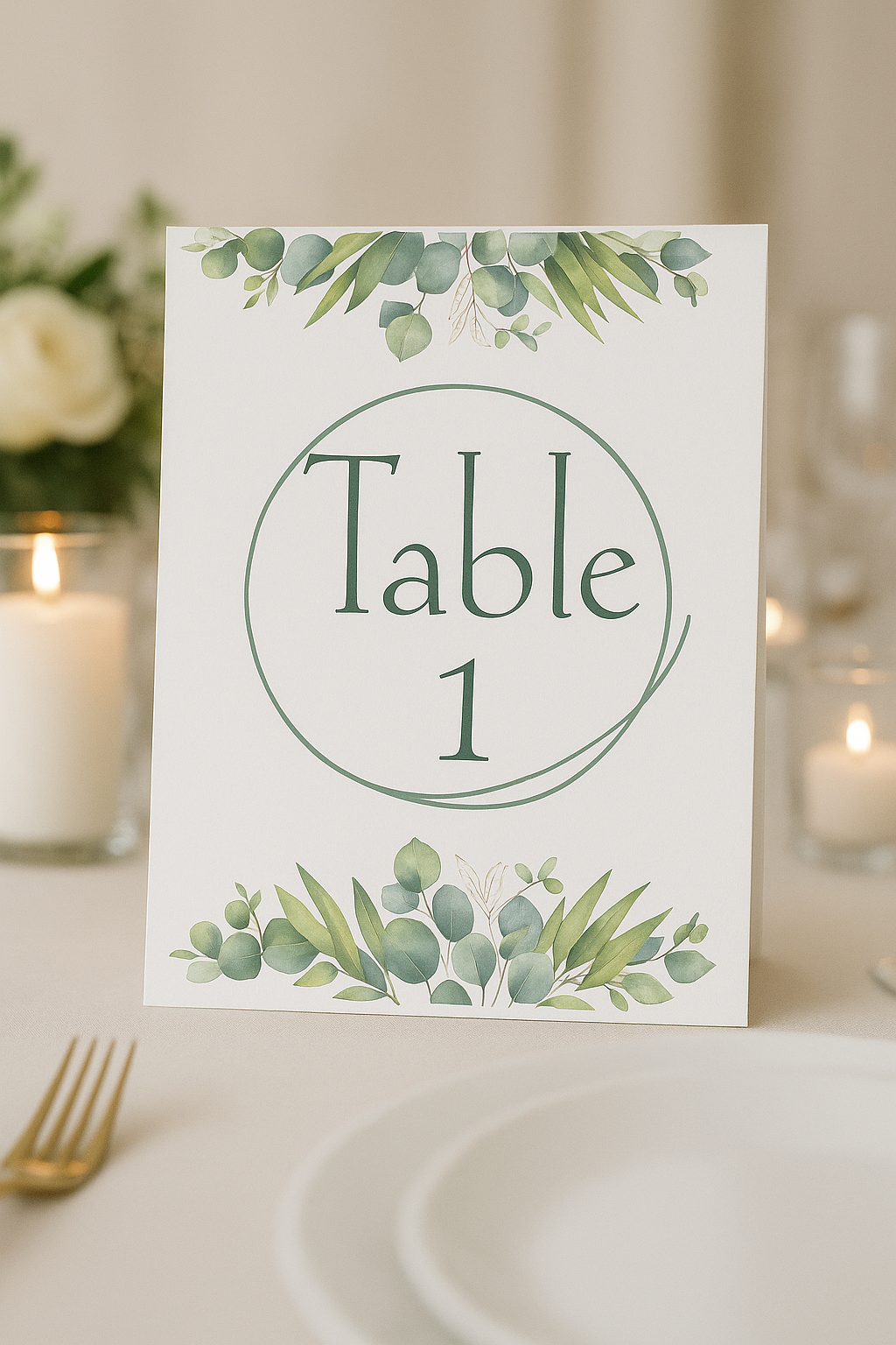 Eucalyptus Watercolour - Wedding Stationary Bundle 2