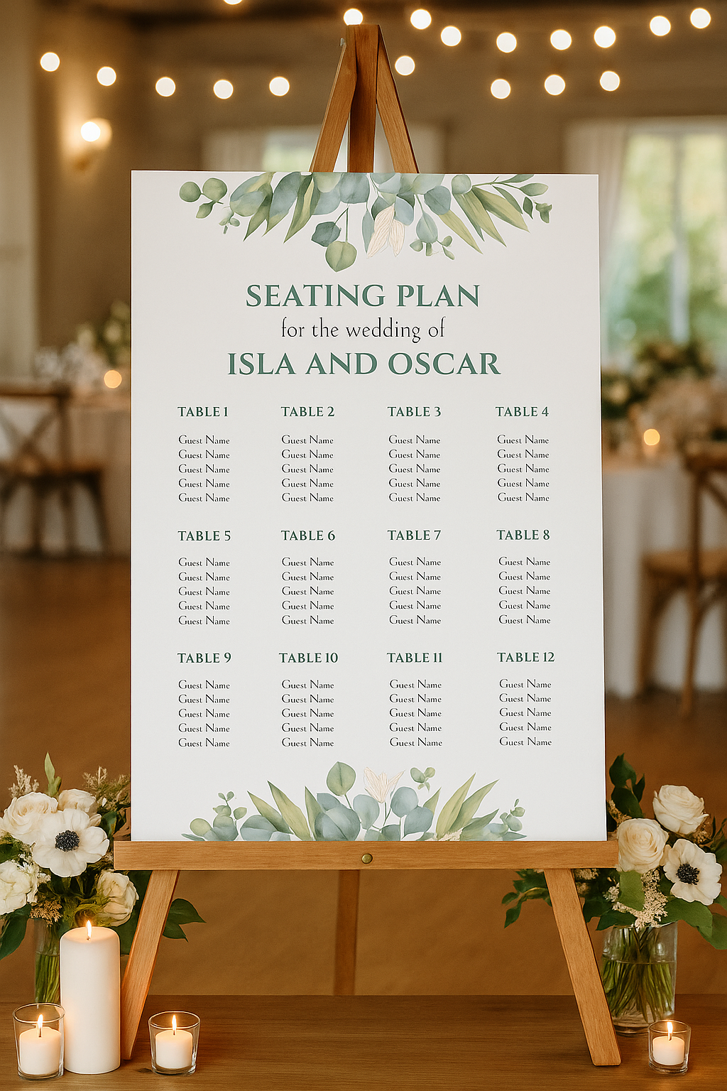 Eucalyptus Watercolour - Wedding Stationary Bundle 2